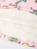 Pink Christmas Character Print Long Sleeve Girls Dress