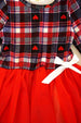 Girls' Red Plaid Valentine Tutu Dress