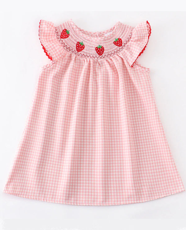 Strawberry Gingham Dress